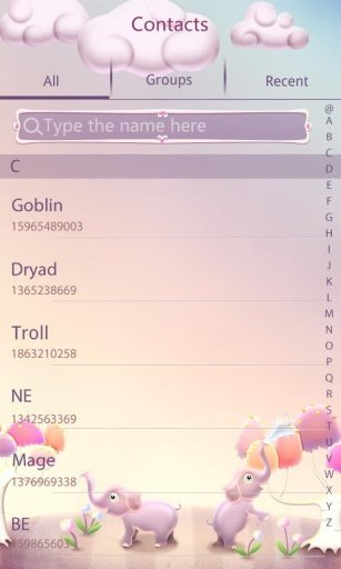 GO SMS Pro Elephant Theme EX截图3