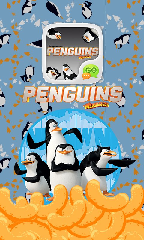 GO SMS PRO PENGUINS STICKER截图2