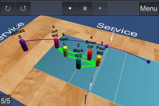 Volleyball TactiX 3D截图1