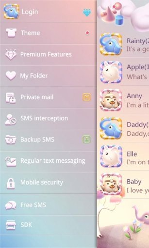 GO SMS Pro Elephant Theme EX截图5