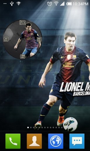 Lionel Messi Clock Widget截图1