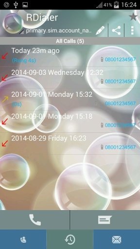 RocketDial Bubbles Theme截图2