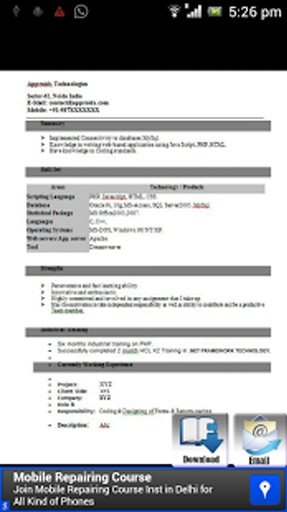 Resume Formats Stock截图2