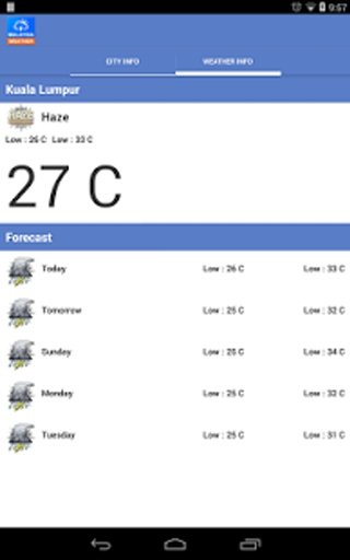 Malaysia Weather截图4