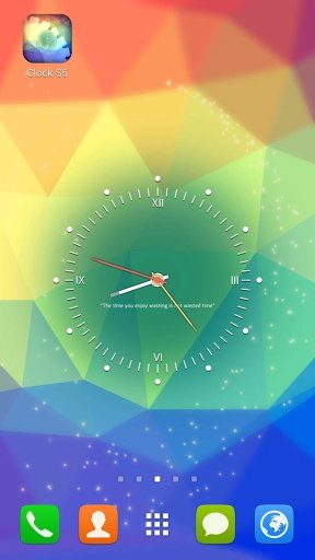 Clock Live Wallpaper for S5截图1