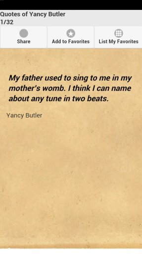 Quotes of Yancy Butler截图1