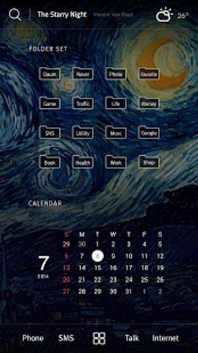 Van Gogh Buzz Launcher Theme截图1