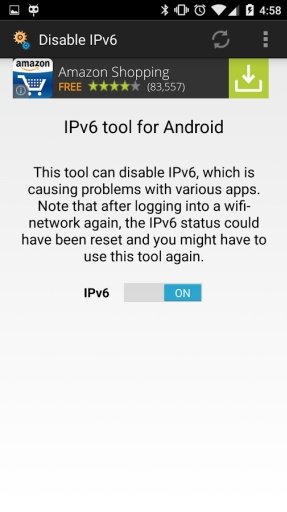 禁用IPV6: Disable IPv6截图3