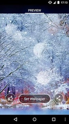 Dream Snow Live Wallpaper截图4