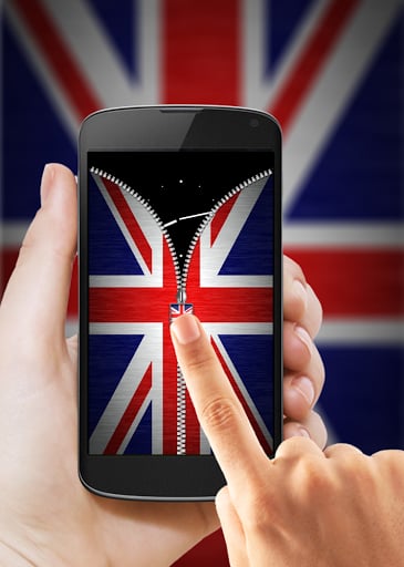 UK Flag Zipper Lock截图6