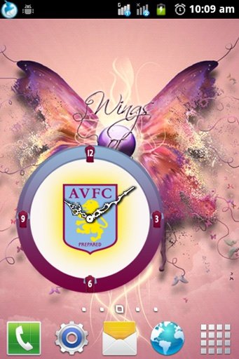 Aston Villa Clock Widget截图1