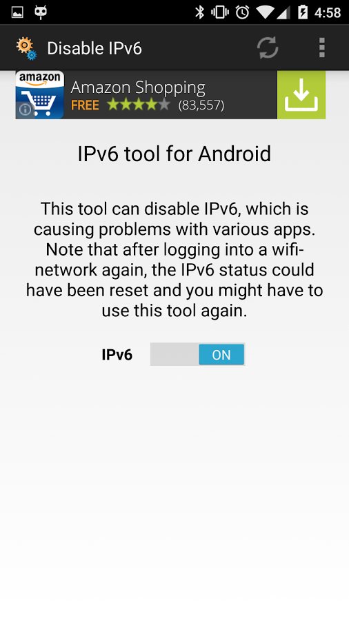 禁用IPV6: Disable IPv6截图2