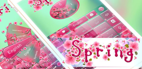 Spring Go Keyboard Theme截图2