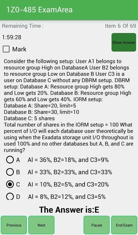 1Z0-485 Exam截图10