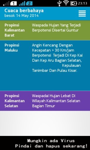 Prakiraan Cuaca Gempa ID截图4