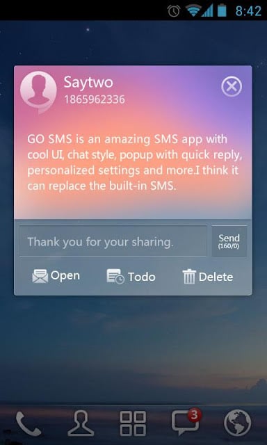 GO SMS Pro Light Theme EX截图9