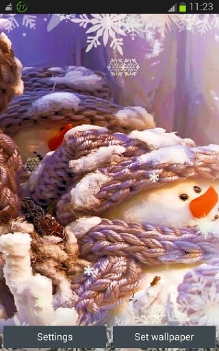 Snow Family in Live Wallpaper截图2