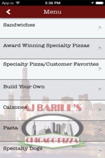 AJ Barile's Chicago Pizza截图3