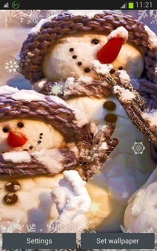 Snow Family in Live Wallpaper截图1