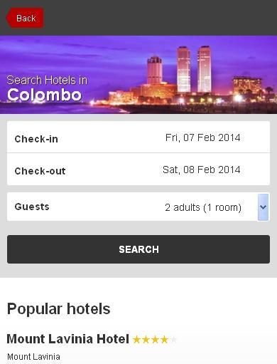 Colombo Hotel finder截图7