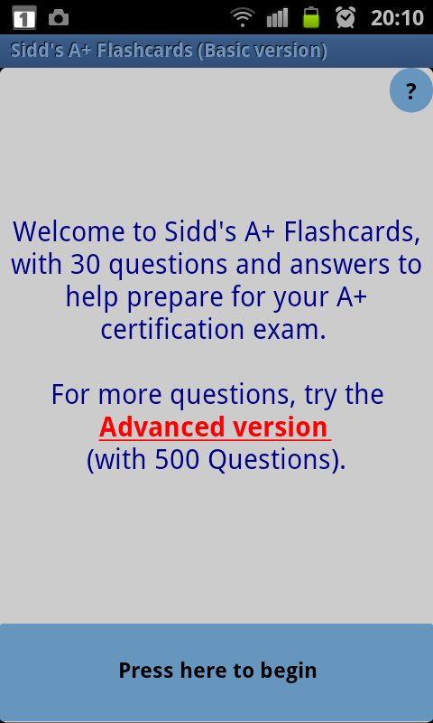 Sidd's A+ Flashcards Basic截图1