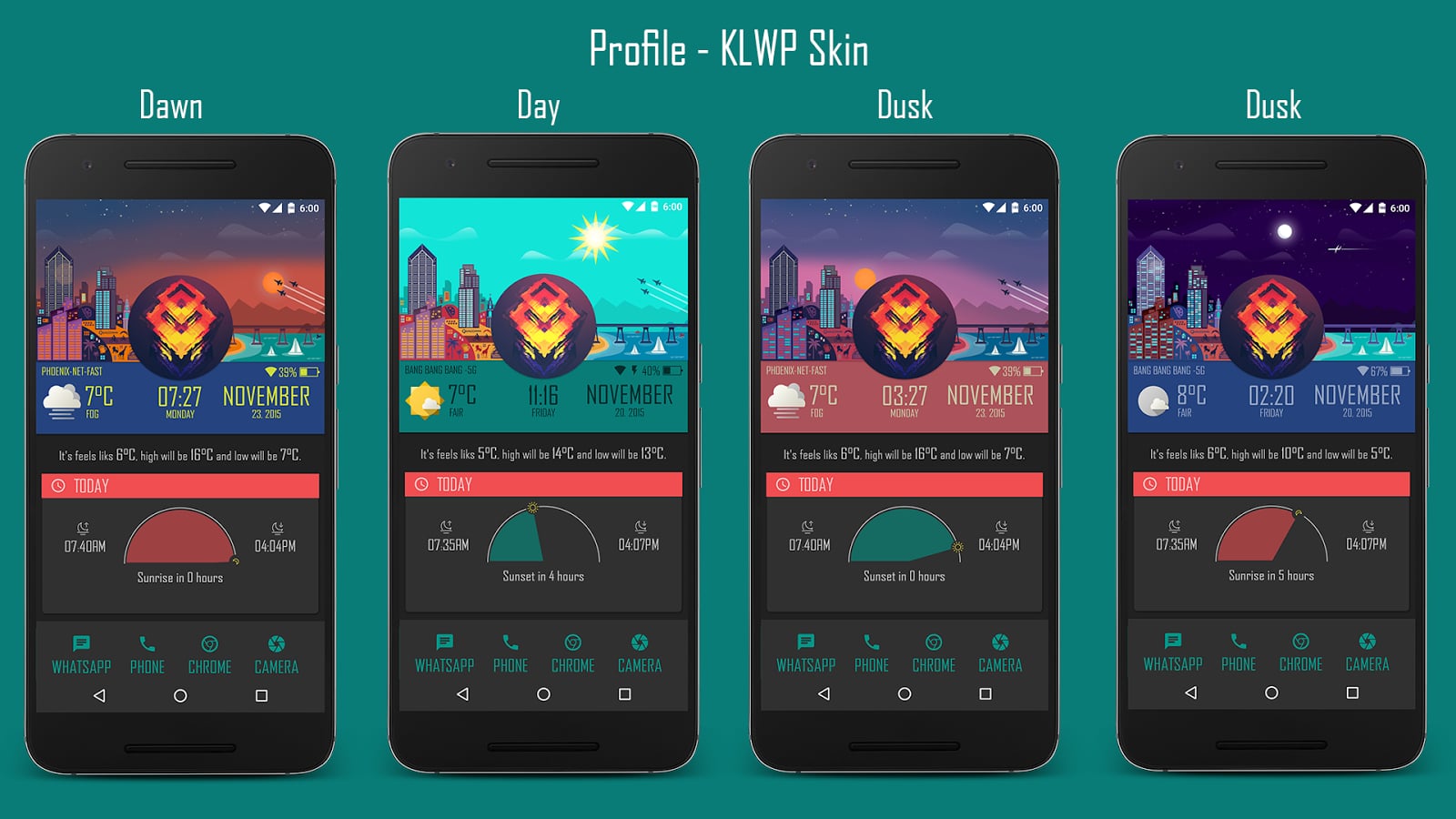 Profile - KLWP Theme动态桌面截图4