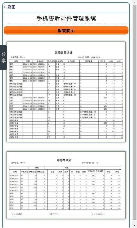 手机售后计件管理系统截图1