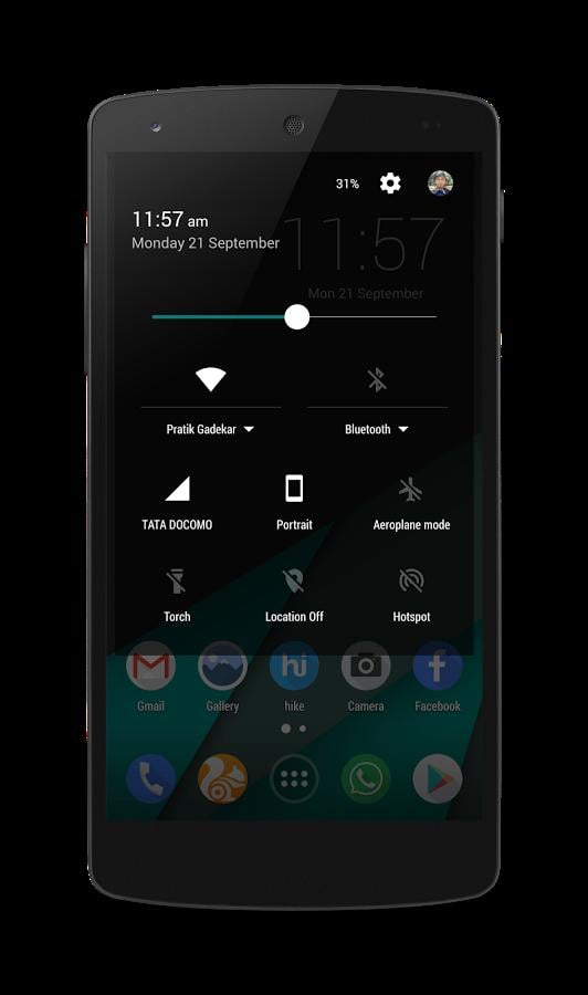 Style Teal CM12.X Theme截图2