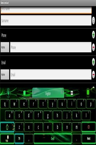 绿色火焰GO键盘主题截图5