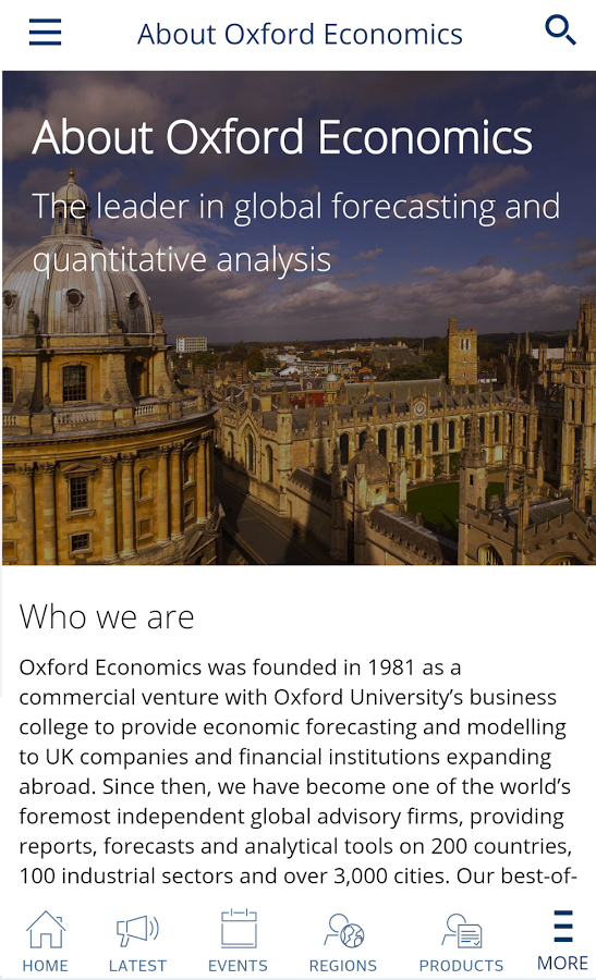 Oxford Economics App截图9