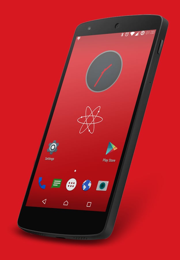 Nuclear Red CM13 Theme截图3