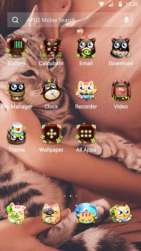 Cute Cats theme for APUS截图2