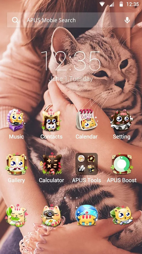 Cute Cats theme for APUS截图1