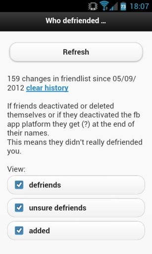 Who defriended me?截图3