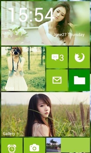 WP8桌面主题：漂亮女孩截图6