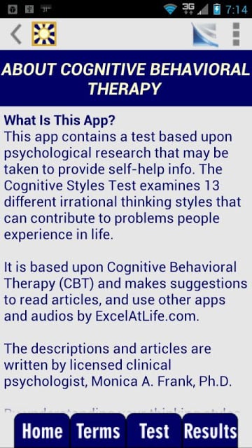 Cognitive Styles CBT Test截图1