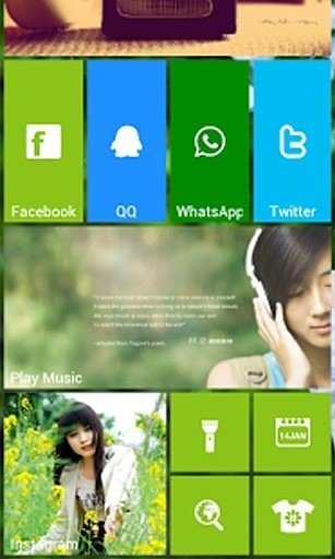 WP8桌面主题：漂亮女孩截图1