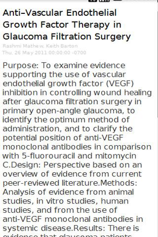 Ophthalmology Core Journals截图1