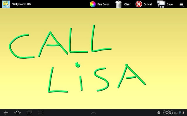 Sticky Notes HD Tablet Widget.截图3