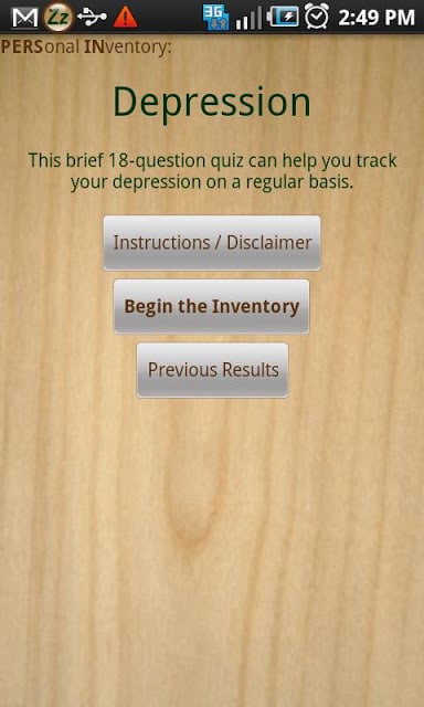 Depression Inventory截图1