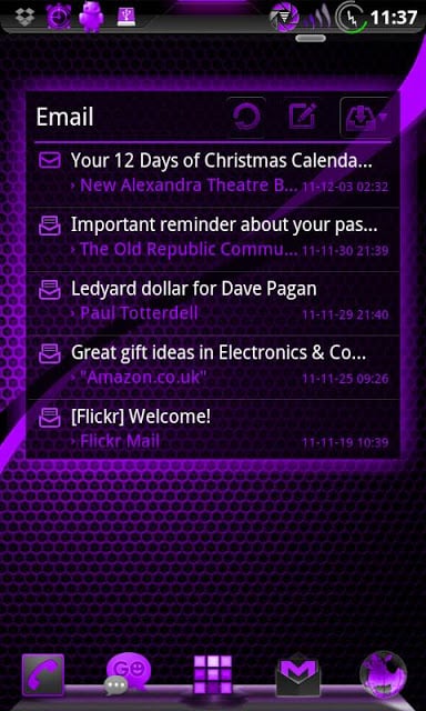 GOWidget DeepPurple ICS - Free截图11