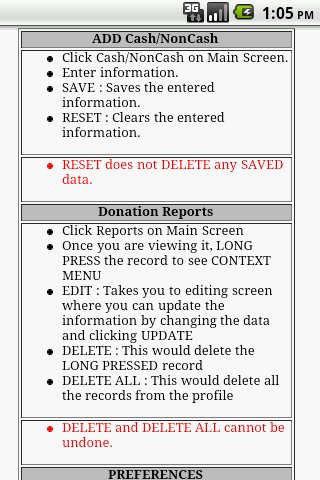 Charitable Donations Log Lite截图3