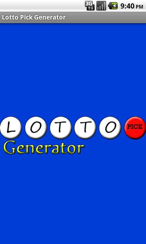 Lotto Pick Generator截图1