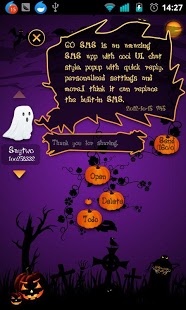 GO SMS Pro Halloween Popup THX截图1