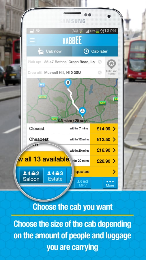 Kabbee - book London minicabs截图3