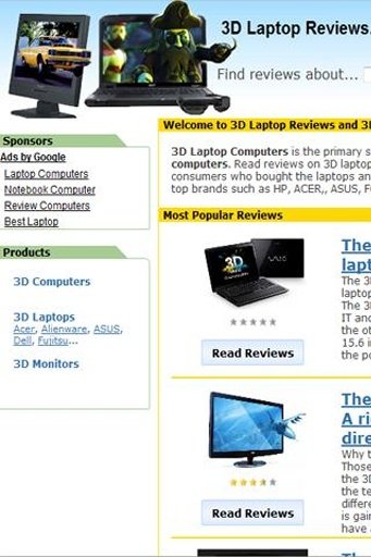 3D Laptop Reviews截图3