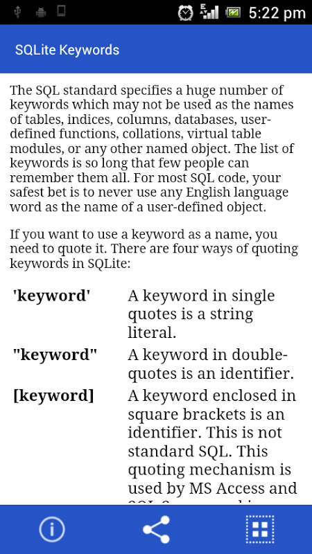 SQLite Tutorial截图2