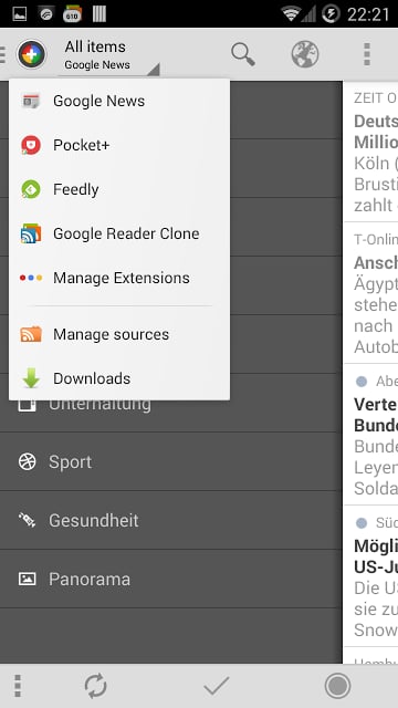 Google Reader Clone | News+截图3