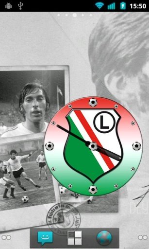 Legia Warsaw Clock Widget截图2