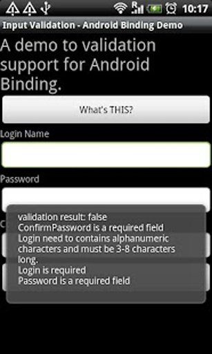 Validate:Android Binding Demo截图5